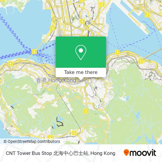 CNT Tower Bus Stop 北海中心巴士站 map