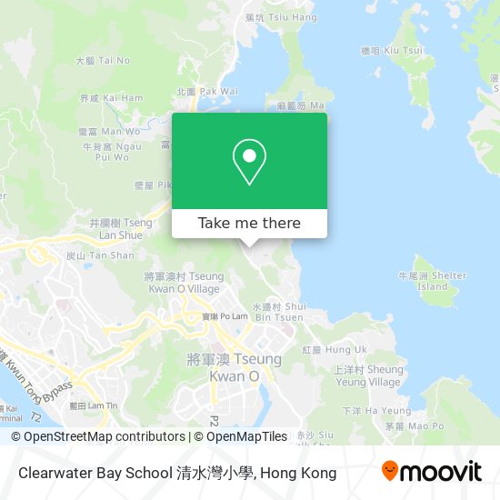 Clearwater Bay School 清水灣小學 map