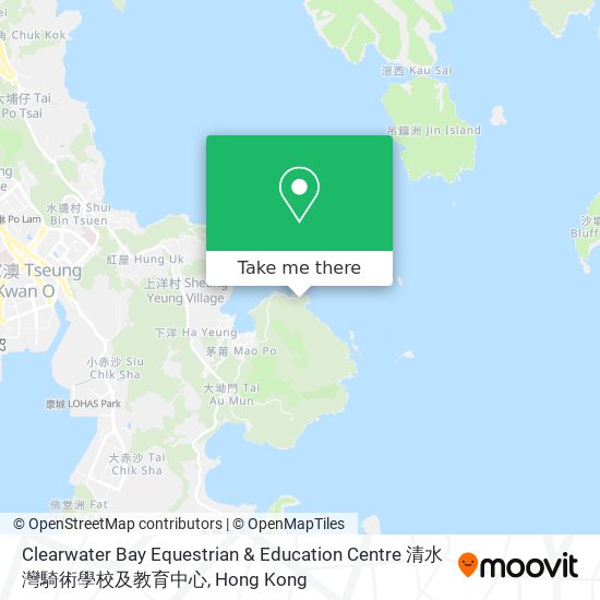 Clearwater Bay Equestrian & Education Centre 清水灣騎術學校及教育中心 map