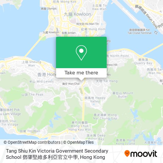 Tang Shiu Kin Victoria Government Secondary School 鄧肇堅維多利亞官立中學 map