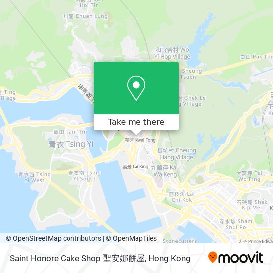 Saint Honore Cake Shop 聖安娜餅屋 map
