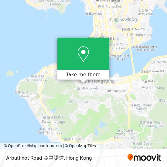 Arbuthnot Road 亞畢諾道 map