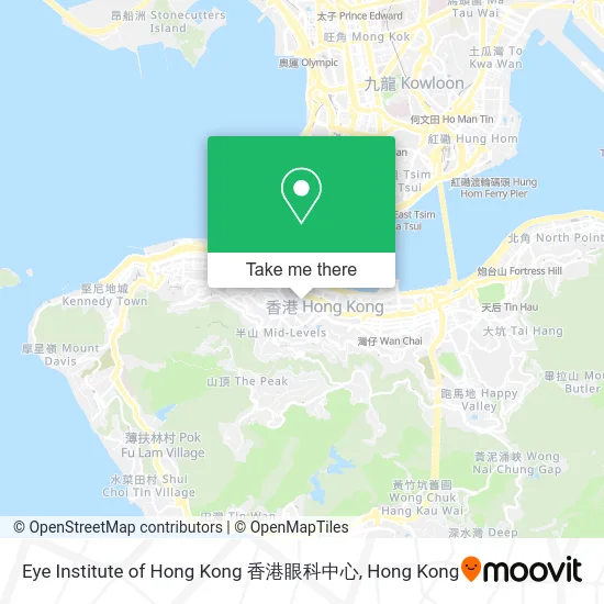 Eye Institute of Hong Kong 香港眼科中心地圖