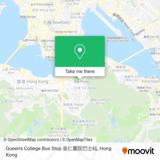 Queen's College Bus Stop 皇仁書院巴士站 map