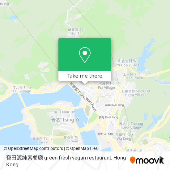 寶田源純素餐廳 green fresh vegan restaurant地圖