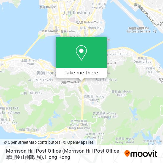 Morrison Hill Post Office map