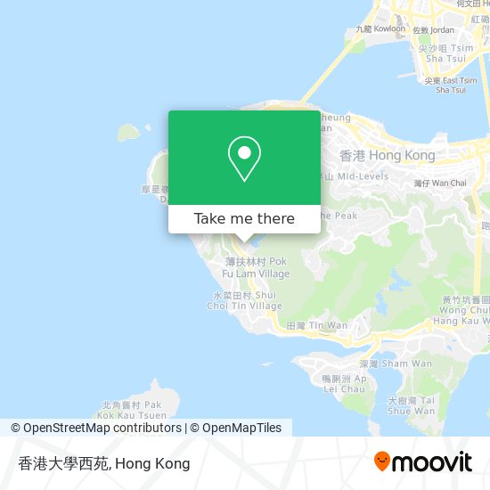 香港大學西苑 map