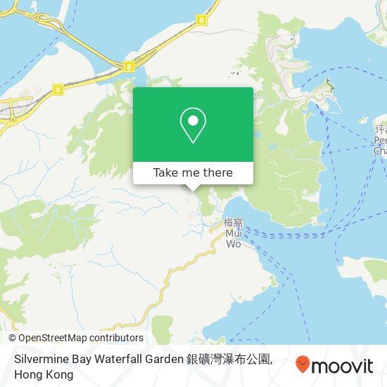 Silvermine Bay Waterfall Garden 銀礦灣瀑布公園 map
