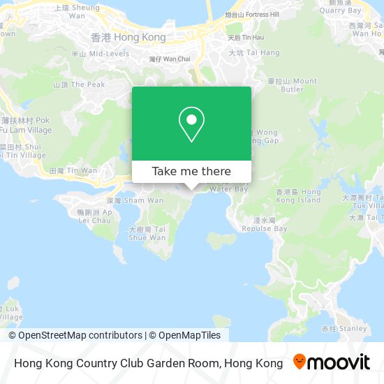 Hong Kong Country Club Garden Room map