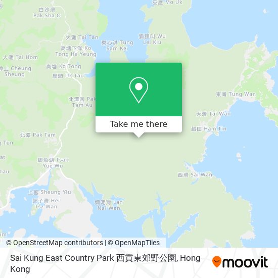 Sai Kung East Country Park 西貢東郊野公園 map