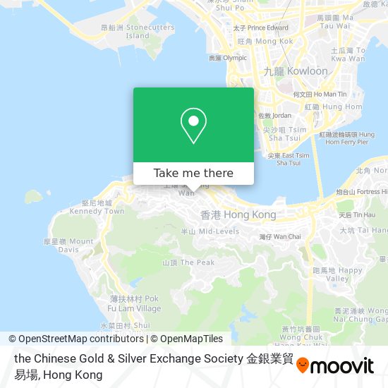 the Chinese Gold & Silver Exchange Society 金銀業貿易場 map