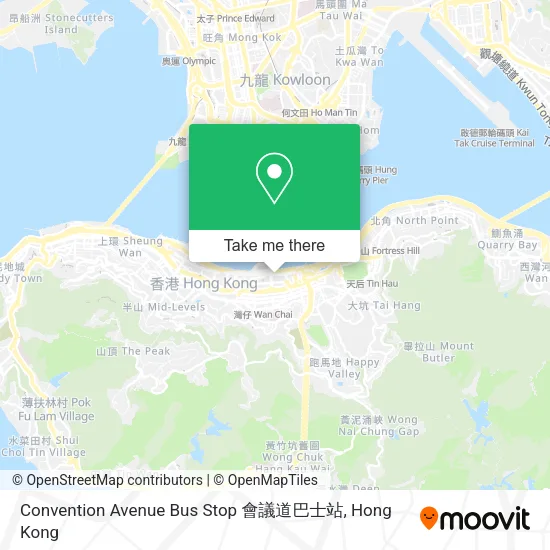 Convention Avenue Bus Stop 會議道巴士站 map