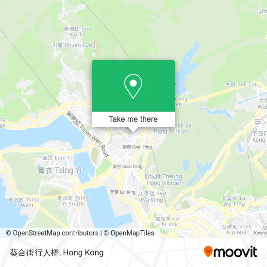 葵合街行人橋地圖