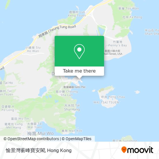 愉景灣蘅峰寶安閣 map