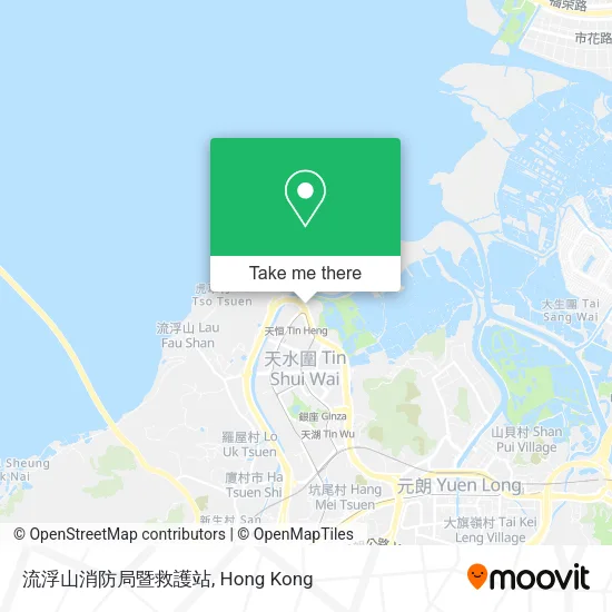 流浮山消防局暨救護站地圖