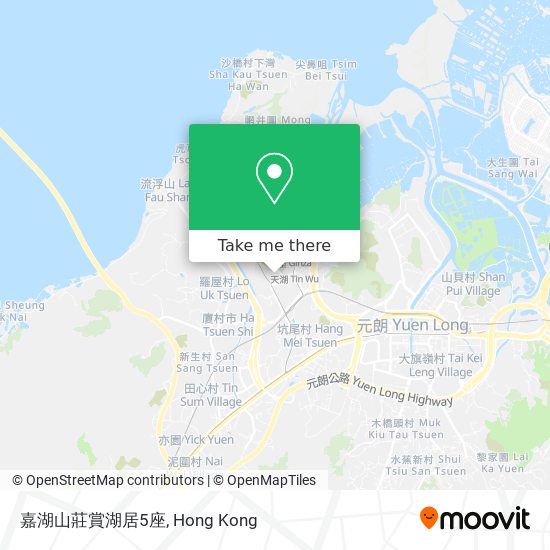 嘉湖山莊賞湖居5座地圖