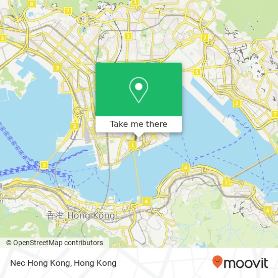 Nec Hong Kong map
