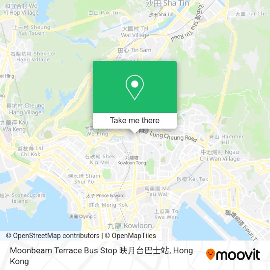 Moonbeam Terrace Bus Stop 映月台巴士站 map