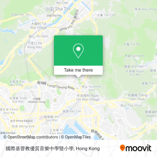 國際基督教優質音樂中學暨小學地圖