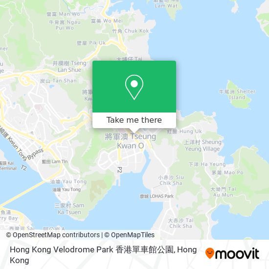 Hong Kong Velodrome Park 香港單車館公園地圖