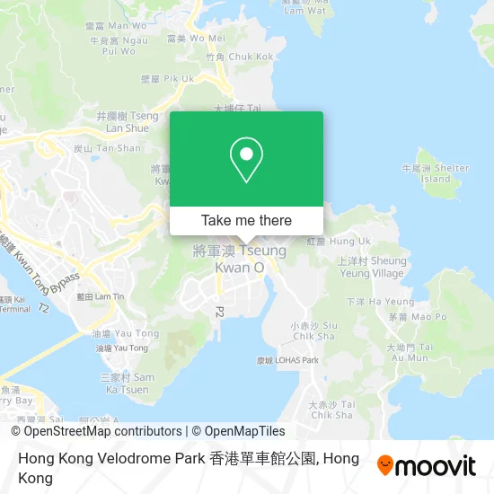 Hong Kong Velodrome Park 香港單車館公園 map