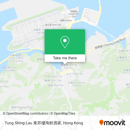 Tung Shing Lau 東昇樓海鮮酒家地圖