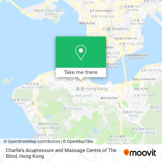 Charlie's Acupressure and Massage Centre of The Blind map