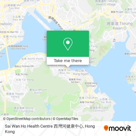 Sai Wan Ho Health Centre 西灣河健康中心地圖