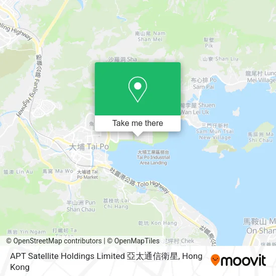 APT Satellite Holdings Limited 亞太通信衛星地圖