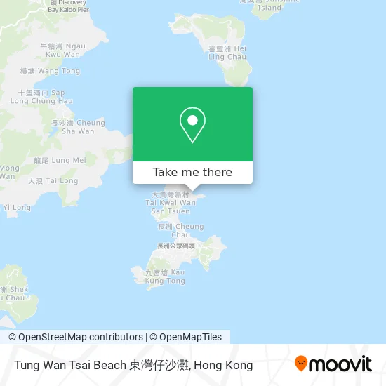 Tung Wan Tsai Beach 東灣仔沙灘地圖
