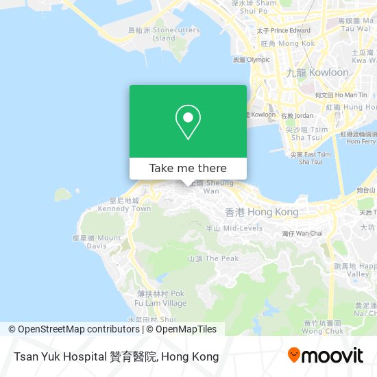 Tsan Yuk Hospital 贊育醫院地圖