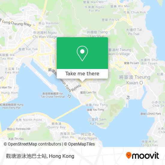 觀塘游泳池巴士站 map