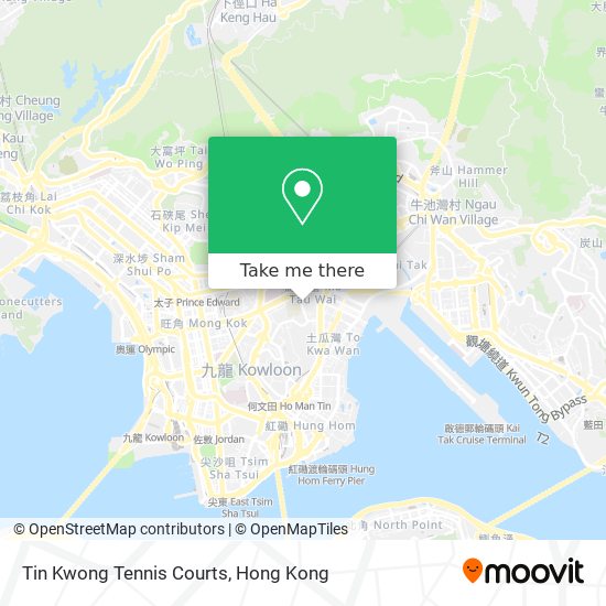 Tin Kwong Tennis Courts map
