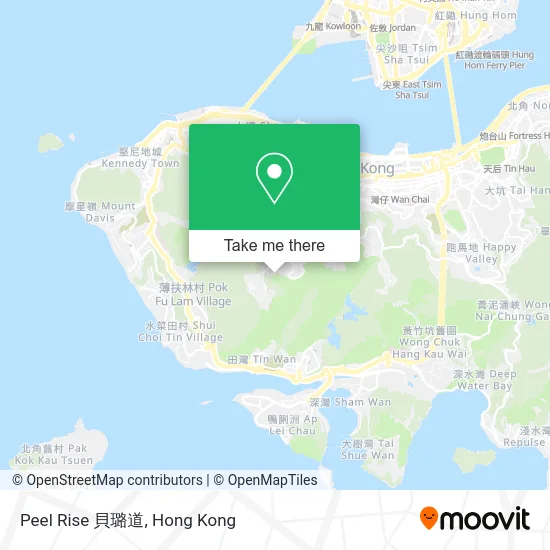 Peel Rise 貝璐道 map