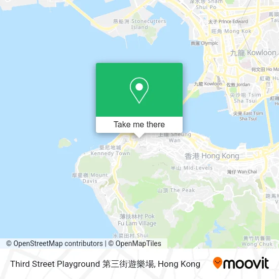 Third Street Playground 第三街遊樂場地圖