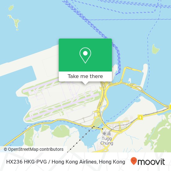 HX236 HKG-PVG / Hong Kong Airlines地圖