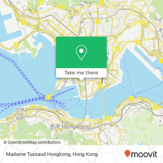 Madame Tussaud Hongkong map