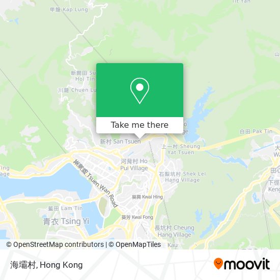 海壩村 map