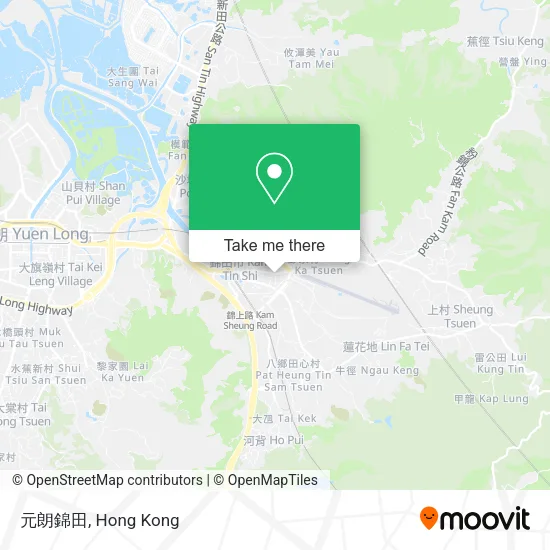 元朗錦田 map
