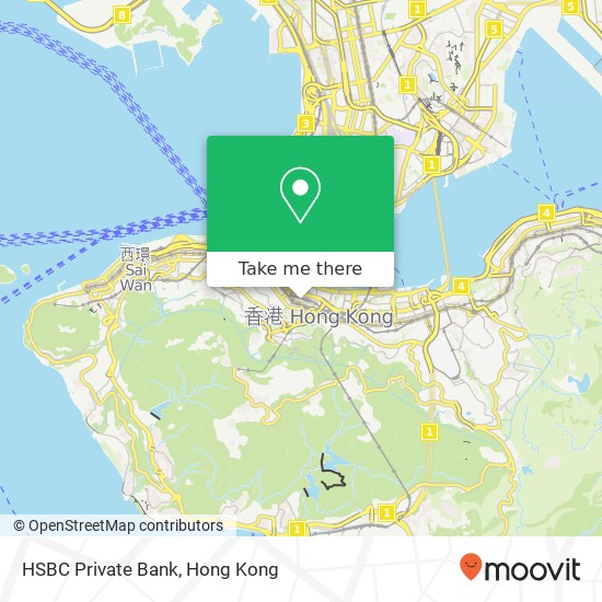 HSBC Private Bank map