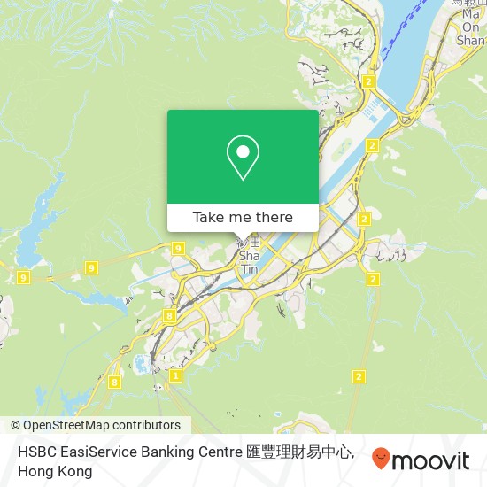 HSBC EasiService Banking Centre 匯豐理財易中心地圖