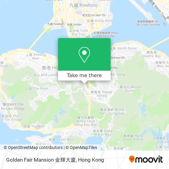 Golden Fair Mansion 金輝大廈地圖