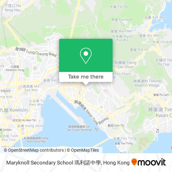 Maryknoll Secondary School 瑪利諾中學地圖