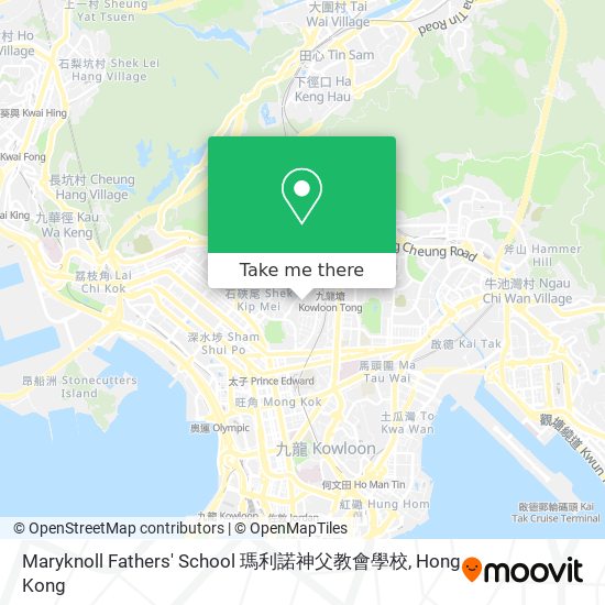 Maryknoll Fathers' School 瑪利諾神父教會學校地圖