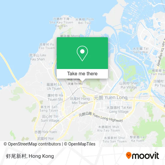 虾尾新村 map