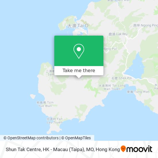 Shun Tak Centre, HK - Macau (Taipa), MO map