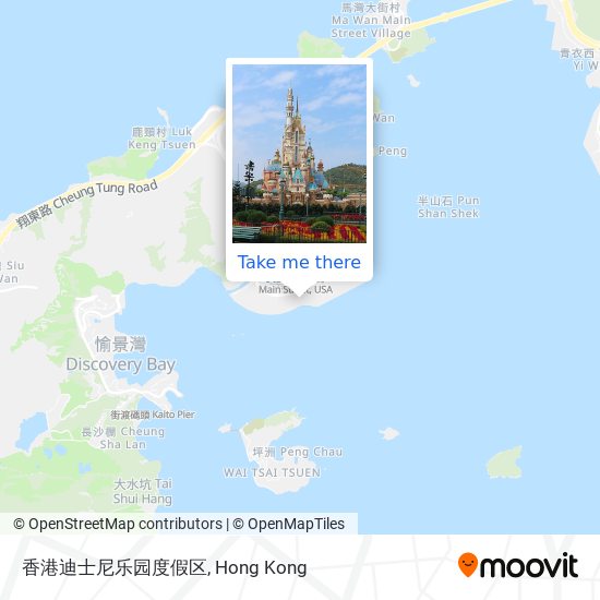 香港迪士尼乐园度假区 map