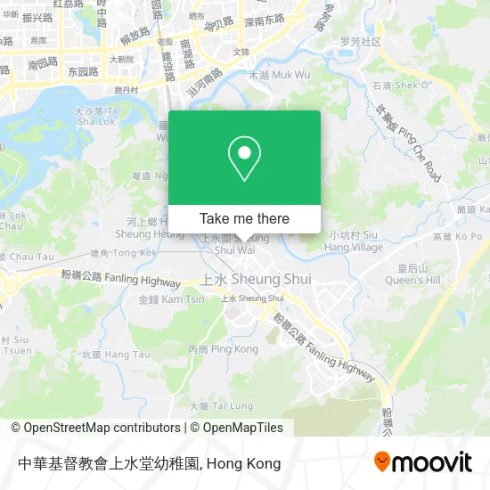 中華基督教會上水堂幼稚園地圖