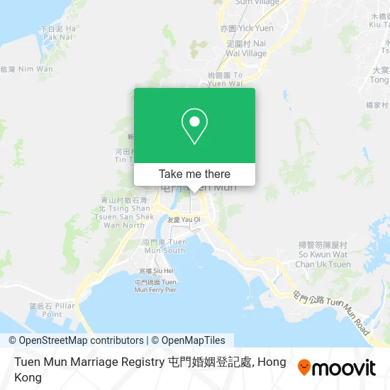 Tuen Mun Marriage Registry 屯門婚姻登記處 map