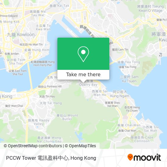 PCCW Tower 電訊盈科中心地圖